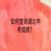 如何查询湖北中考成绩？