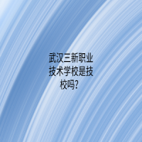 武汉三新职业技术学校是技校吗？
