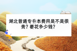 湖北普通专升本费用是不是很贵？要花多少钱？