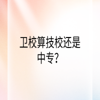 卫校算技校还是中专？