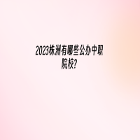 2023株洲有哪些公办中职院校？