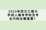 2023年武汉工程大学成人高考学校及专业代码在哪里看？