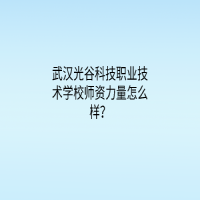 武汉光谷科技职业技术学校师资力量怎么样？