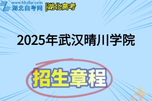 2025年武汉晴川学院招生章程