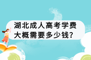 湖北成人高考学费大概需要多少钱？
