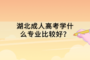 湖北成人高考学什么专业比较好？