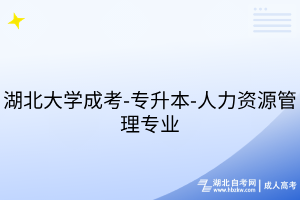 湖北大学成考-专升本-人力资源管理专业