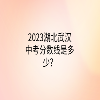 2023湖北武汉中考分数线是多少？