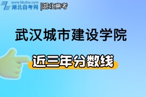 2022-2024年湖北高考武汉城市建设学院近三年湖北省录取分数统计表