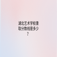 湖北艺术学校录取分数线是多少？