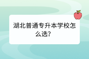 湖北普通专升本学校怎么选？