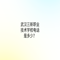 武汉三新职业技术学校电话是多少？