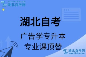 湖北自考广告学专升本专业课顶替表_顶替学分_顶替科目_顶替说明