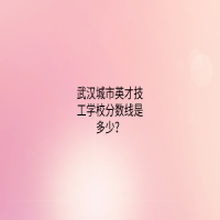 武汉城市英才技工学校分数线是多少？