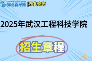 2025年武汉工程科技学院招生章程