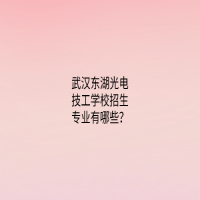 武汉东湖光电技工学校招生专业有哪些？