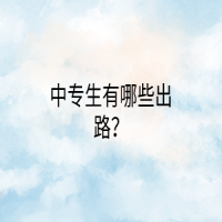 中专生有哪些出路？