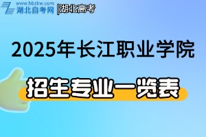 2025年长江职业学院招生专业列表