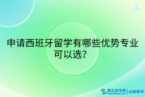 申请西班牙留学有哪些优势专业可以选？