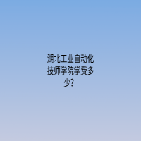 湖北工业自动化技师学院学费多少？