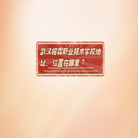 武汉榕霖职业技术学校地址、位置在哪里？
