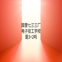 国营七三三厂电子技工学校是3+2吗？