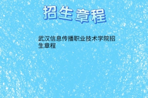 武汉信息传播职业技术学院招生院校2023年招生章程