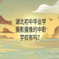 湖北初中毕业学摄影摄像的中职学校有吗？