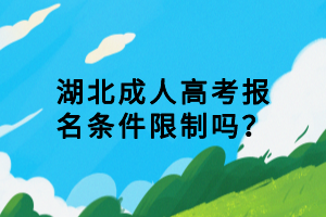 湖北成人高考报名条件限制吗？